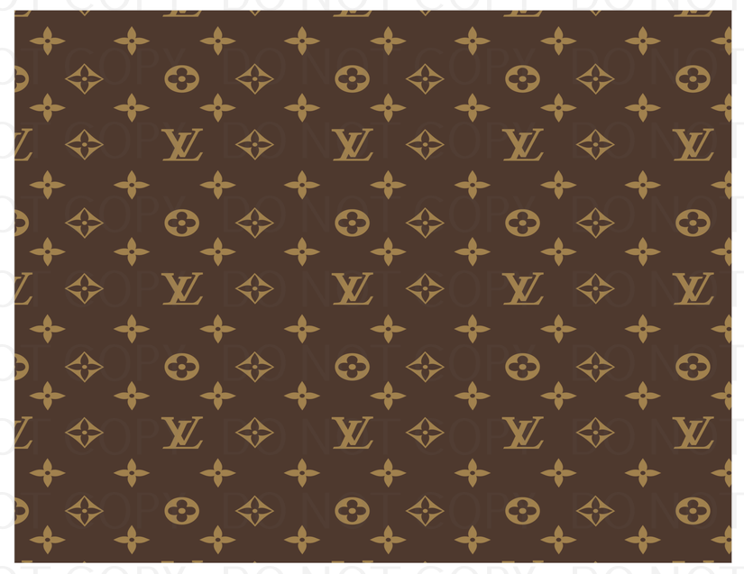 lv logo pattern brown .bnb – $outhern Sweet Tee