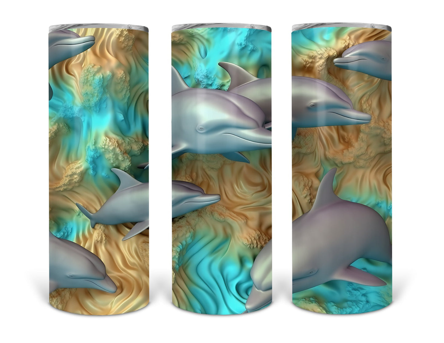 3D dolphin tumbler 1 .bnb