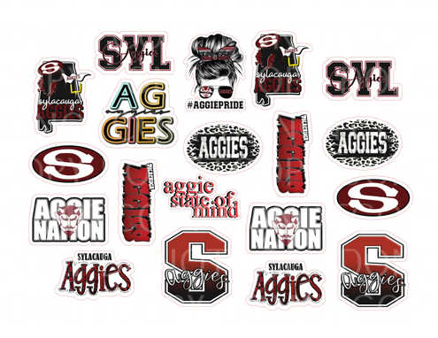 aggie stickers .bnb