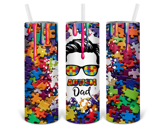 autism dad drip tumbler wrap .bnb