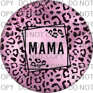 pinkish leopard mama coaster .bnb