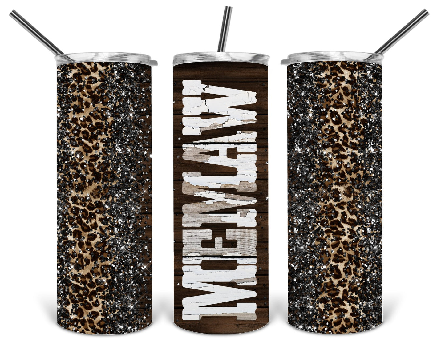 memaw leopard tumbler .bnb