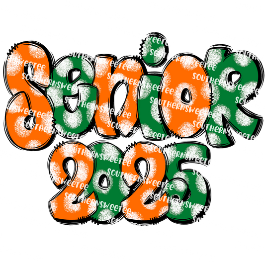 senior 2025 green and orange .sddaug