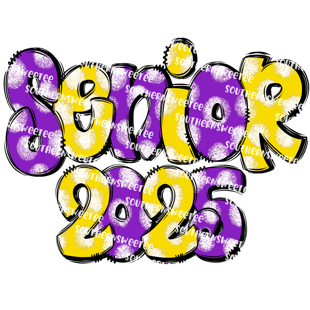 senior 2025 purple and yellow .sddaug