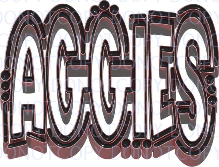 aggies doodle extruded .bnb