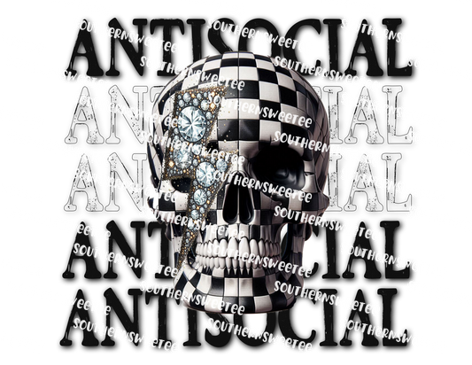 antisocial checkered skull .bnb