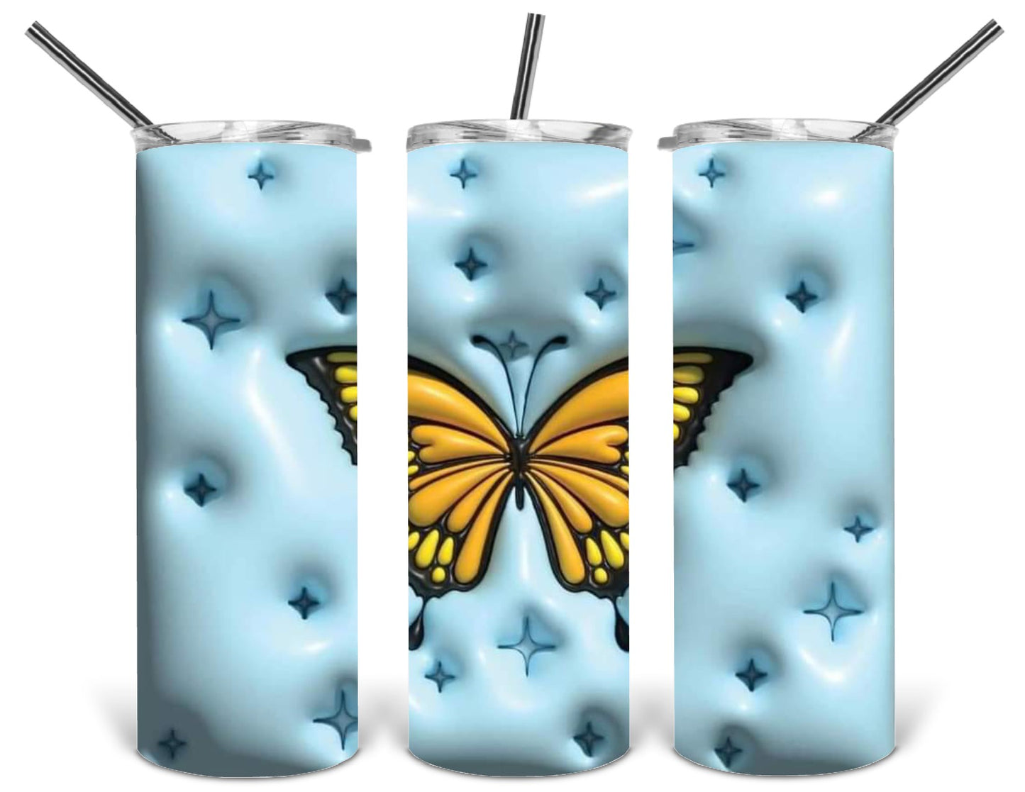 3d blue butterfly 20 oz .bnb