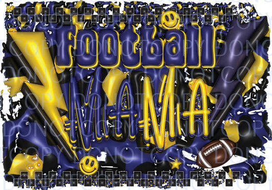 football mama blue and gold inflated .bnb