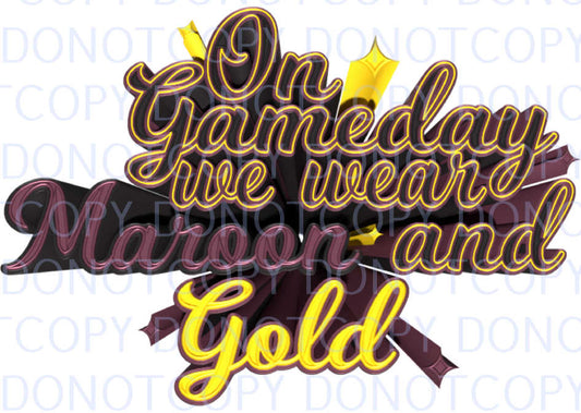 gameday maroon and gold .bnb