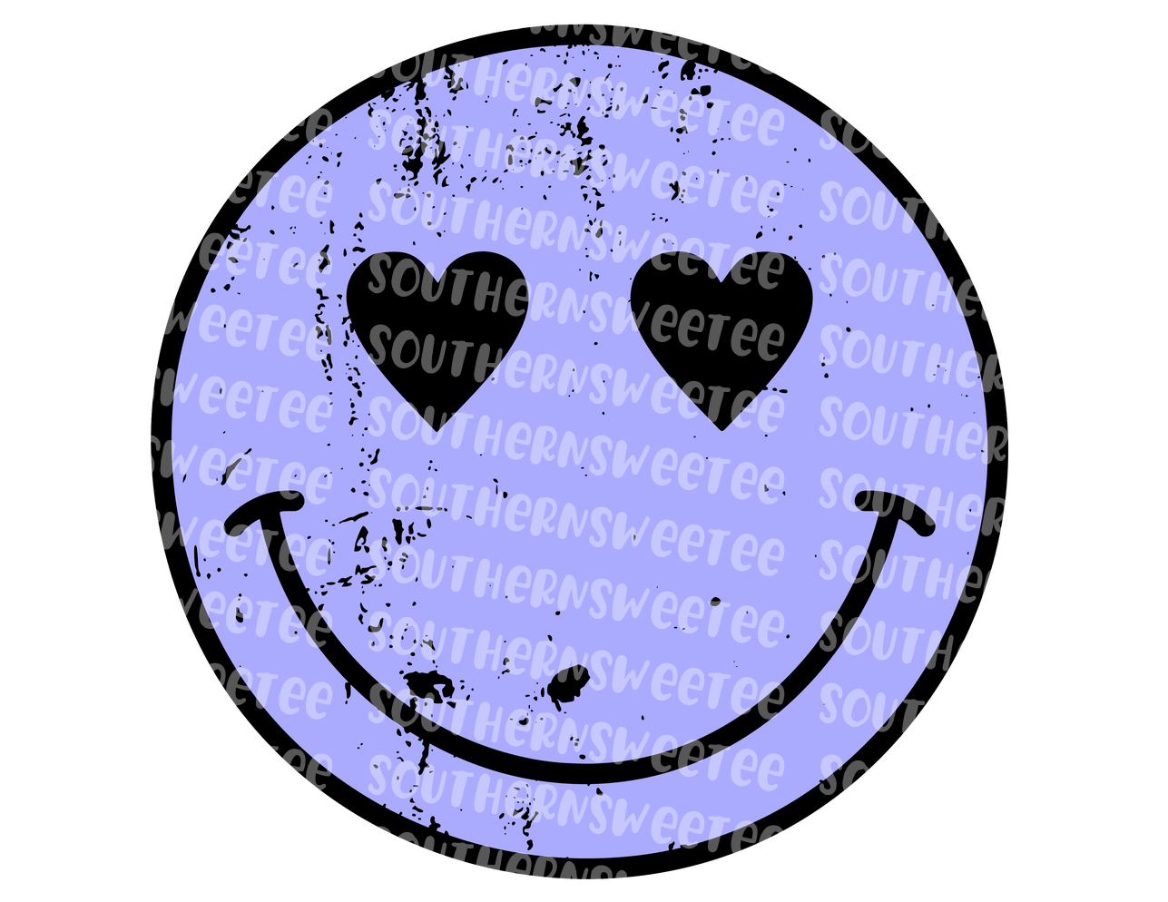 grunge smiley heart eyes purple .bnb