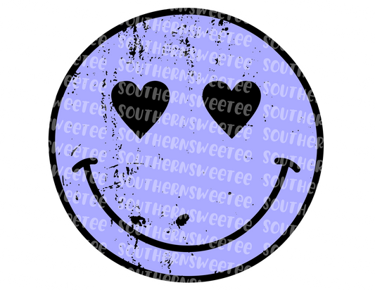 grunge smiley heart eyes purple .bnb