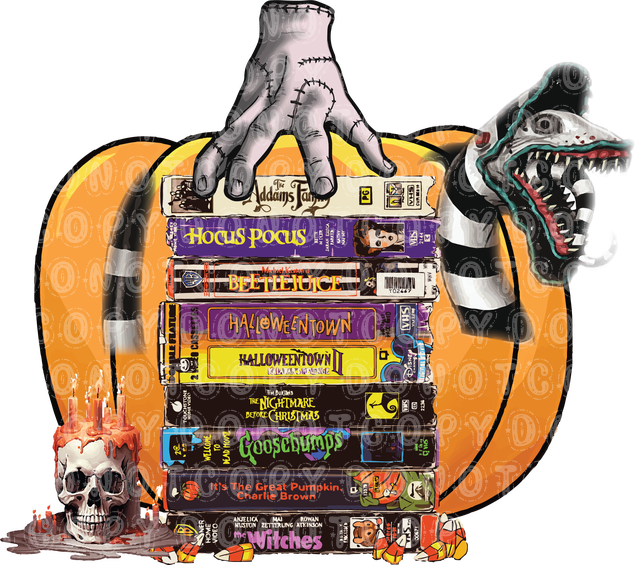 halloween movies vhs stack .bnb