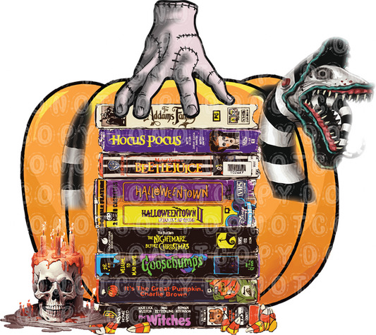 halloween movies vhs stack .bnb