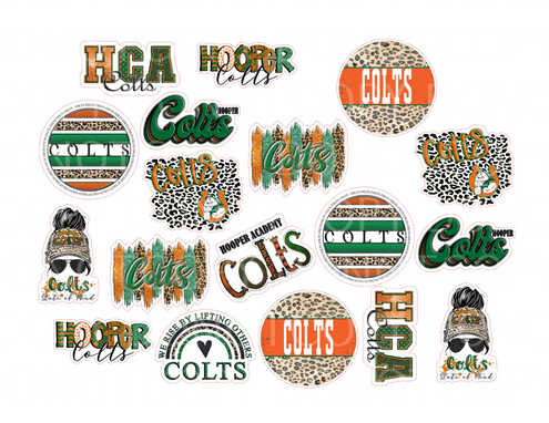 hooper colts stickers .bnb