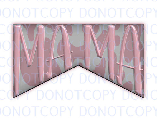 mama pink cow print 3D .bnb