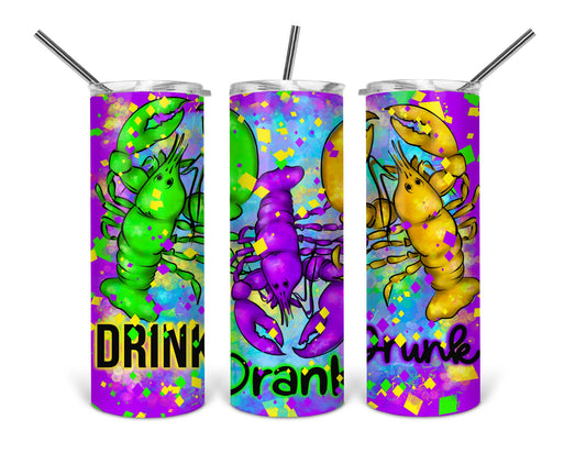 drink drank drunk crawfish tumbler wrap .bnb