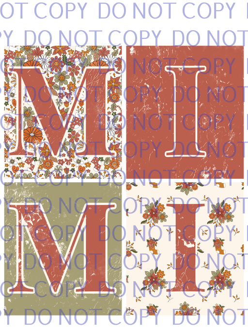 mini floral square .std24