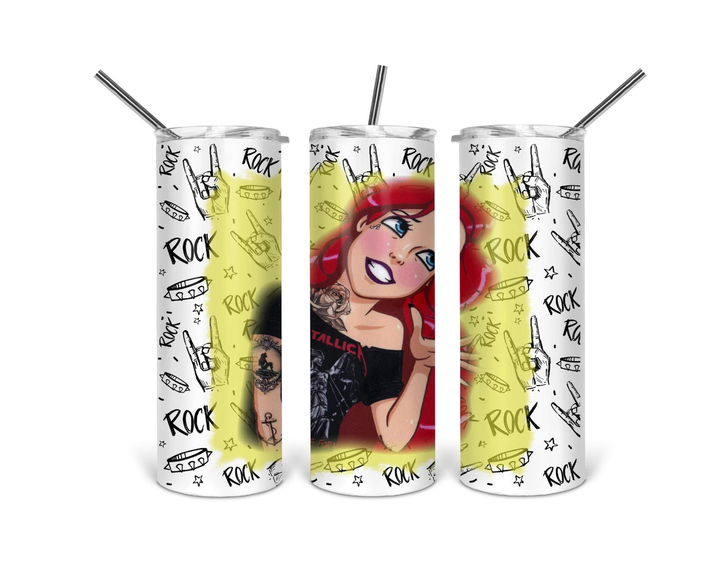 punk mermaid tumbler .bnb