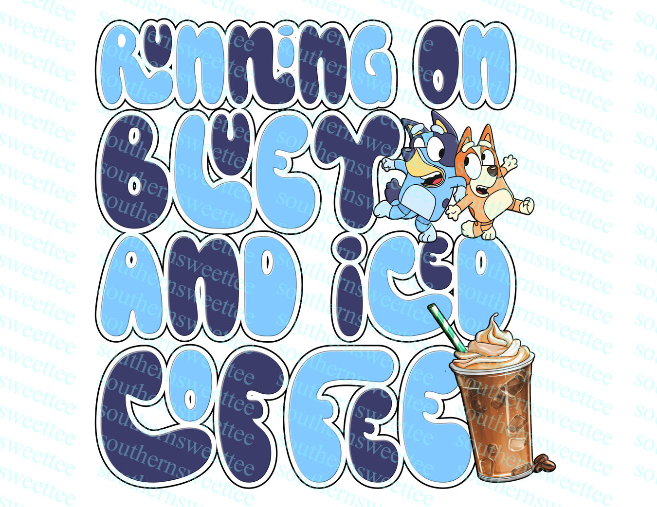 running on blue dog and iced coffee .bnb