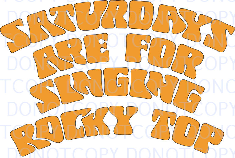 saturdays are for singing rocky top .bnb