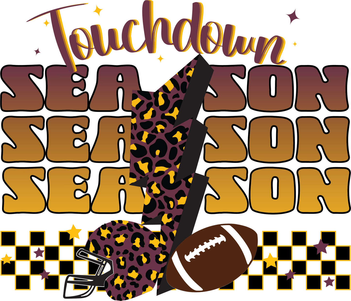 touchdown season maroon and gold .bnb