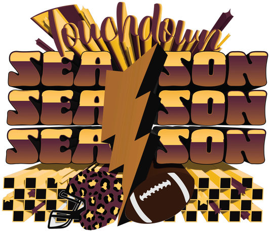 touchdown season maroon and gold extruded .bnb