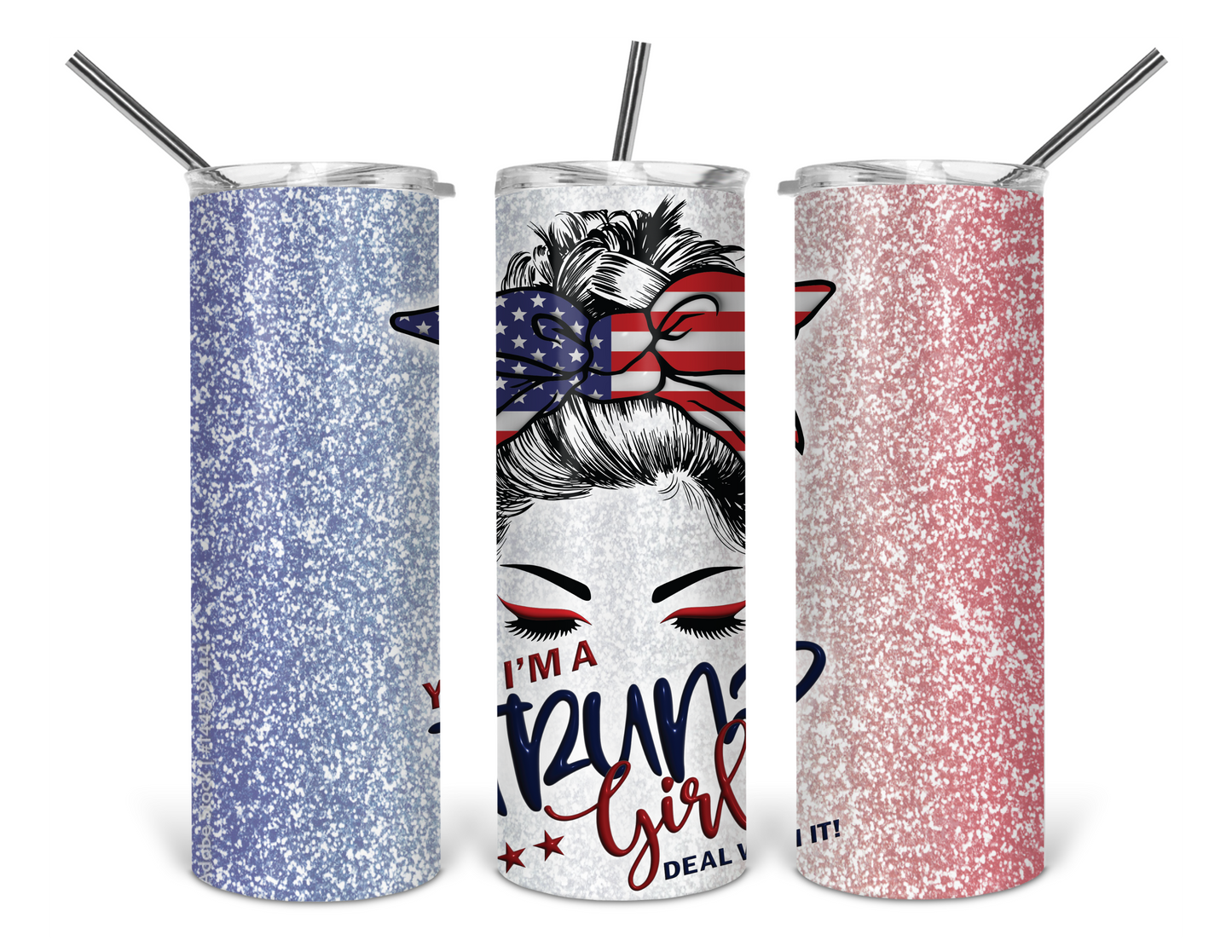 yes im a trump girl tumbler print .bnb