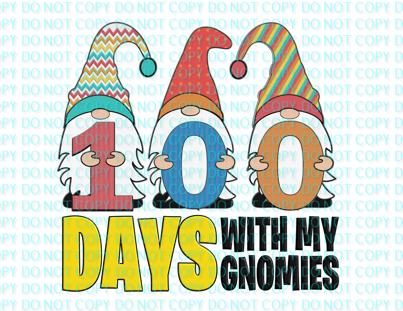 100 days with my gnomies colorful .bnb