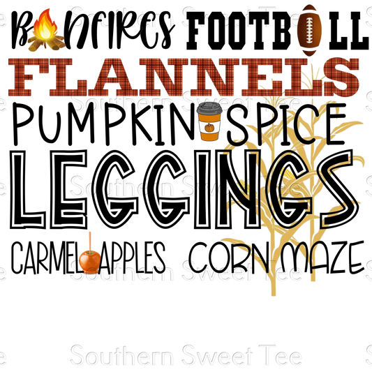 Bonfires football flannels.dd