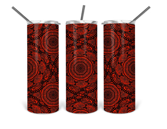 20oz naughty mandala tumbler red .bnb