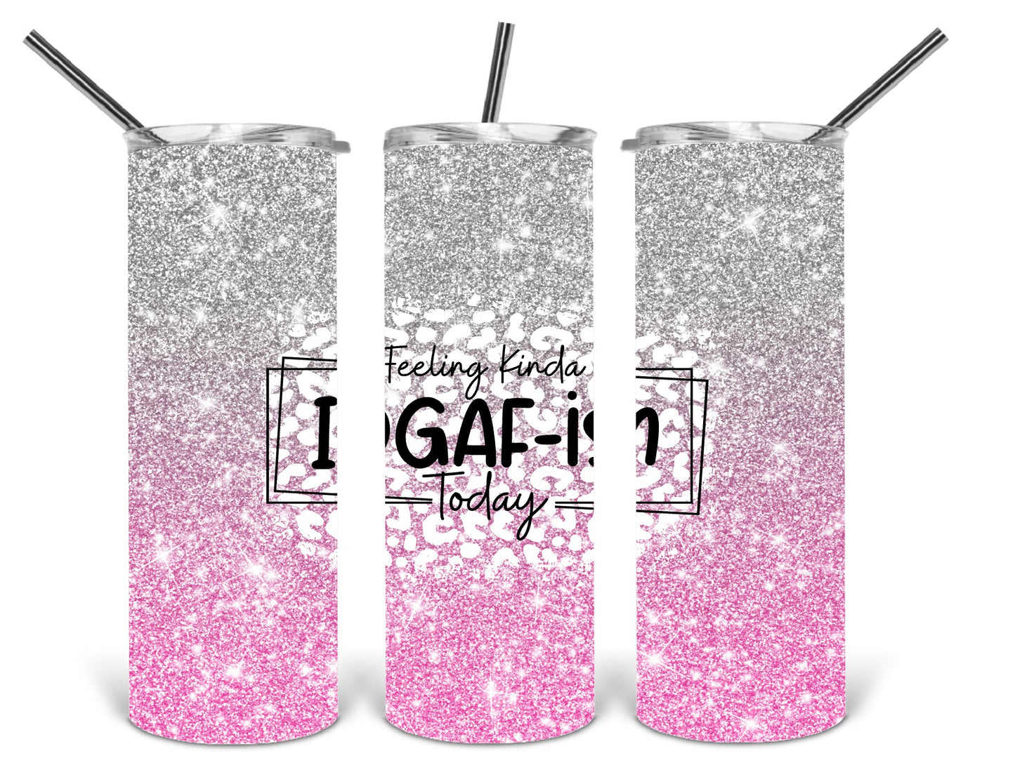 IDGAF ish pink 20 oz tumbler .bnb