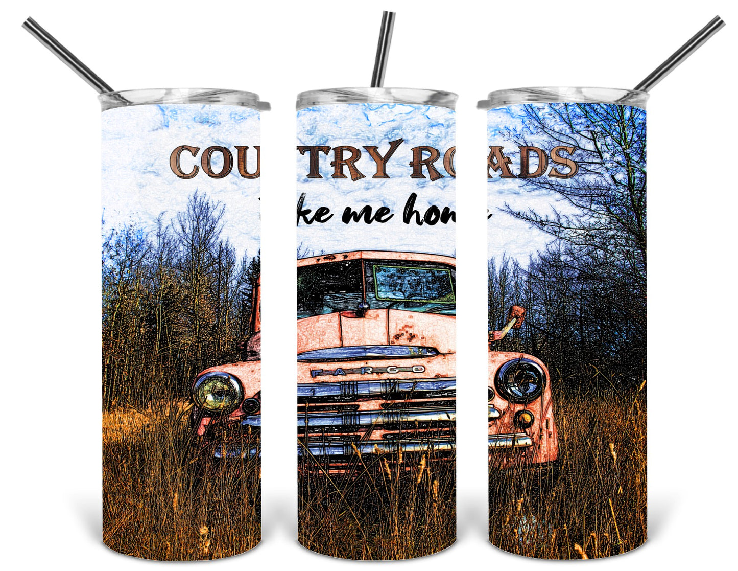 country roads 20 oz tumbler .bnb