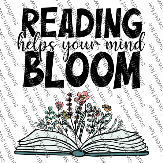 reading helps your mind bloom .bnb/retro