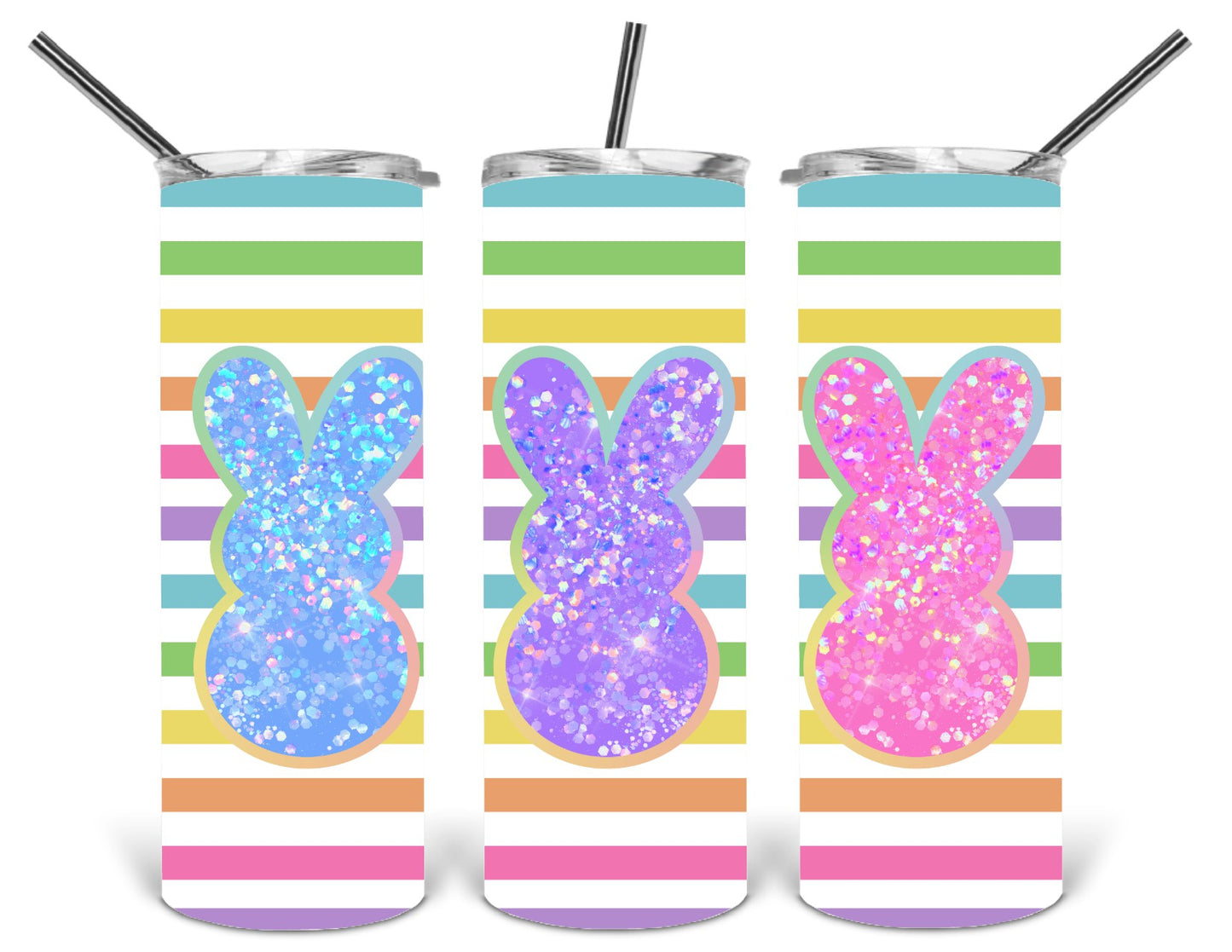 easter peeps glitter tumbler .bnb