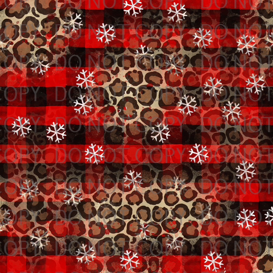 buffalo plaid snowflake pattern .bnb