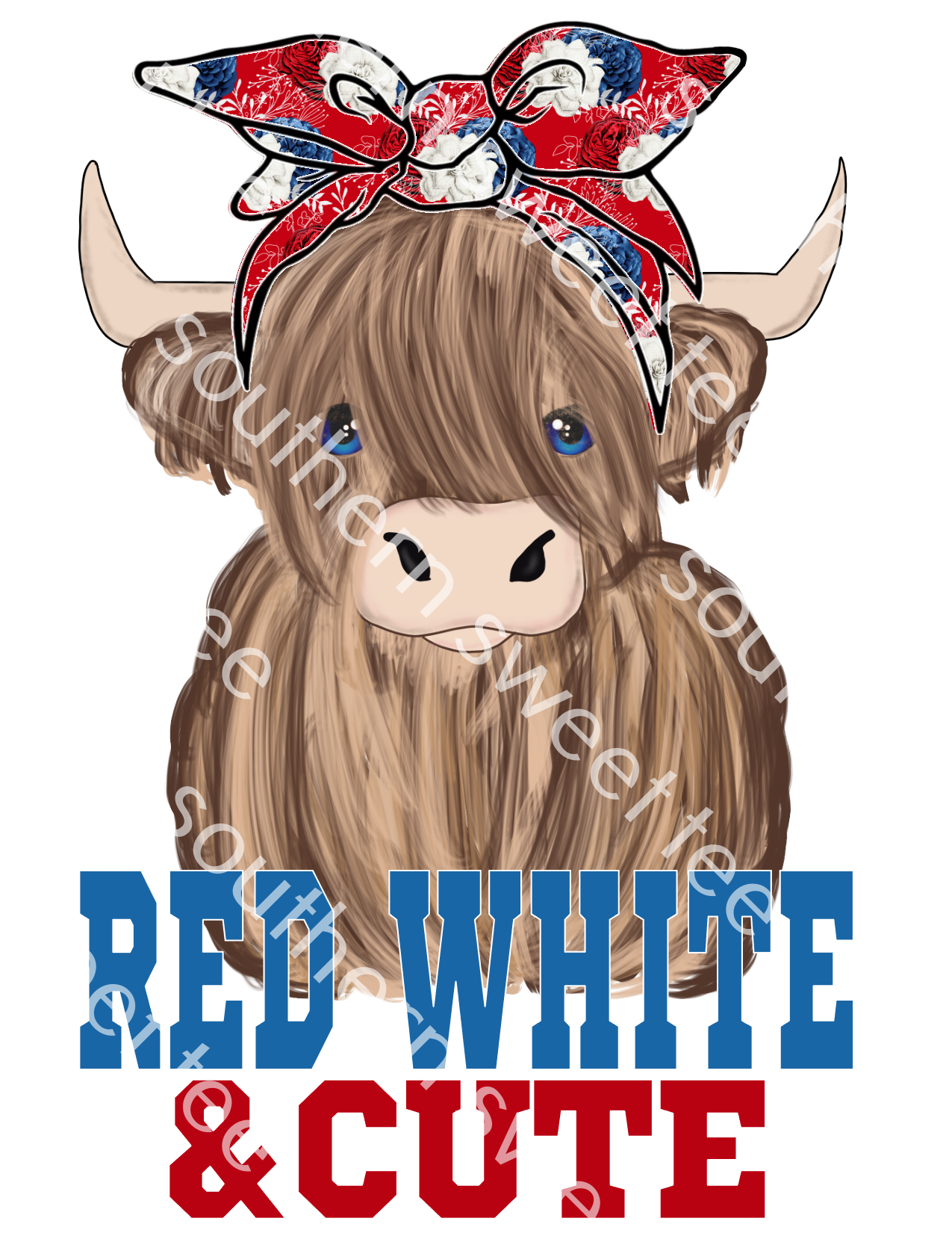 red white cute highland .ppg