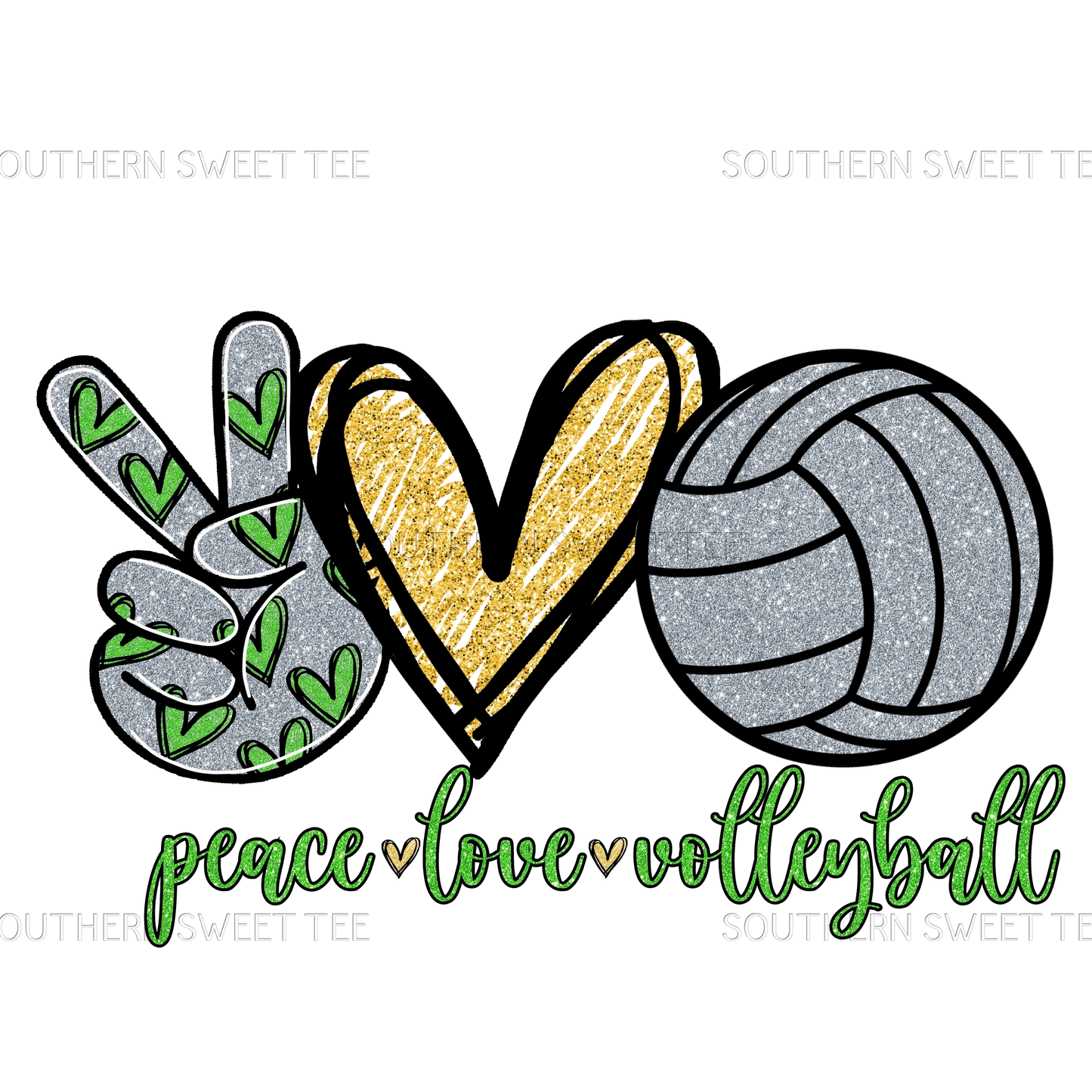 peace love volleyball green .ssd