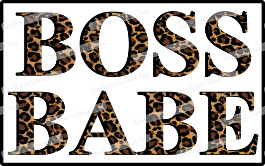 boss babe leopard .svg