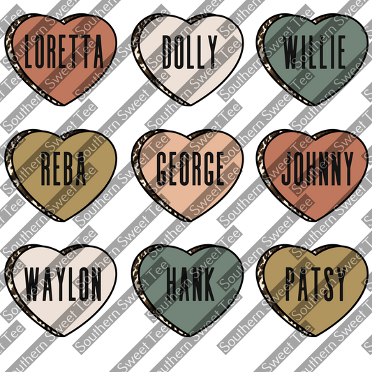 country singer candy hearts .ss22