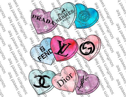 designer conversation hearts .bnb