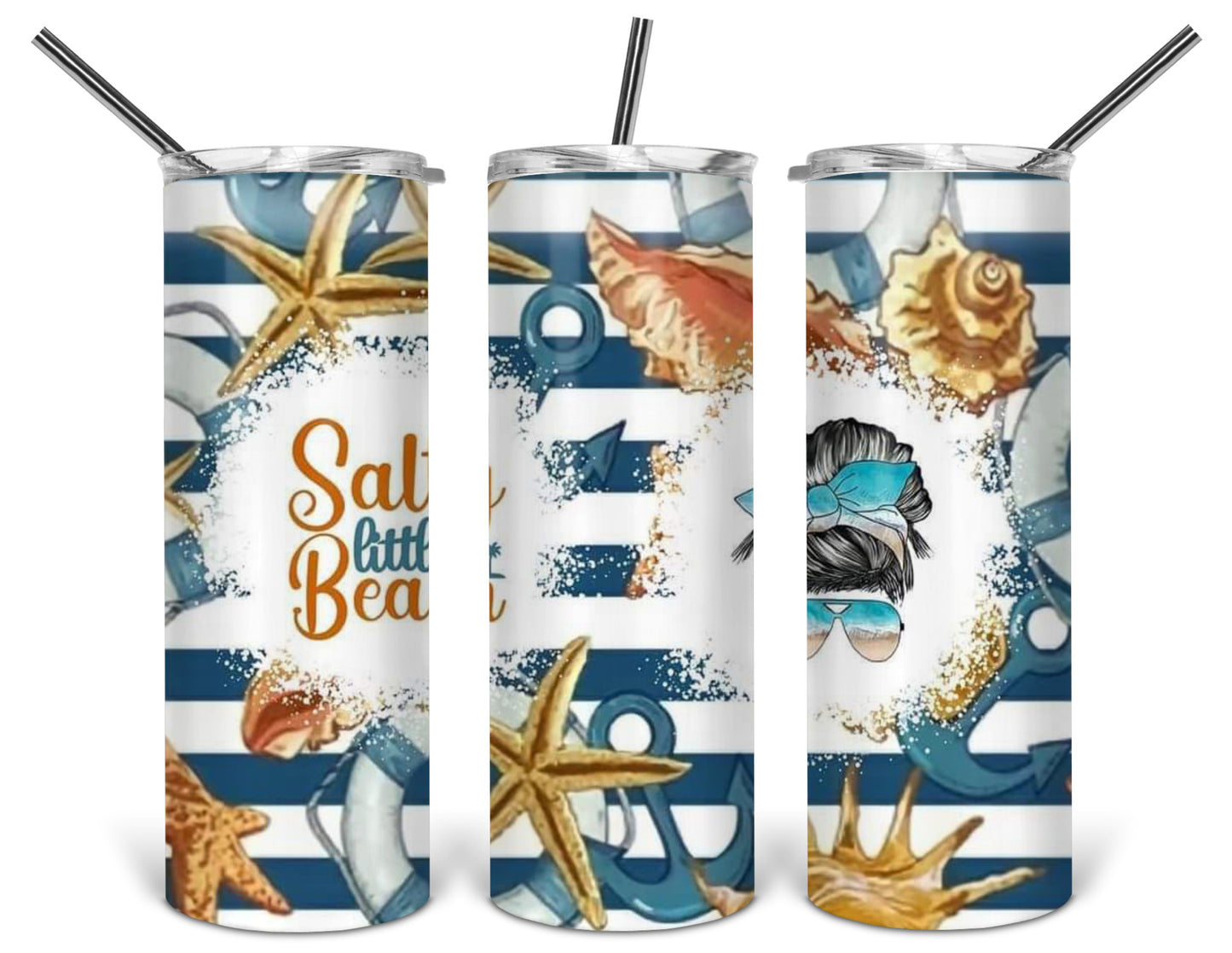 salty little beach starfish 20 oz tumbler .bnb