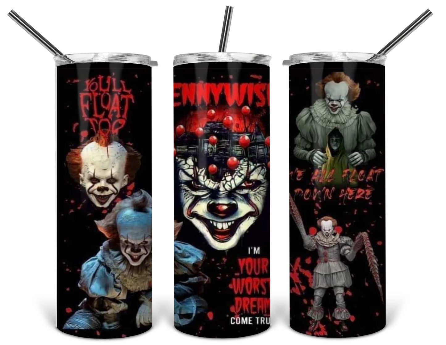 clown mashup 20 oz tumbler .bnb