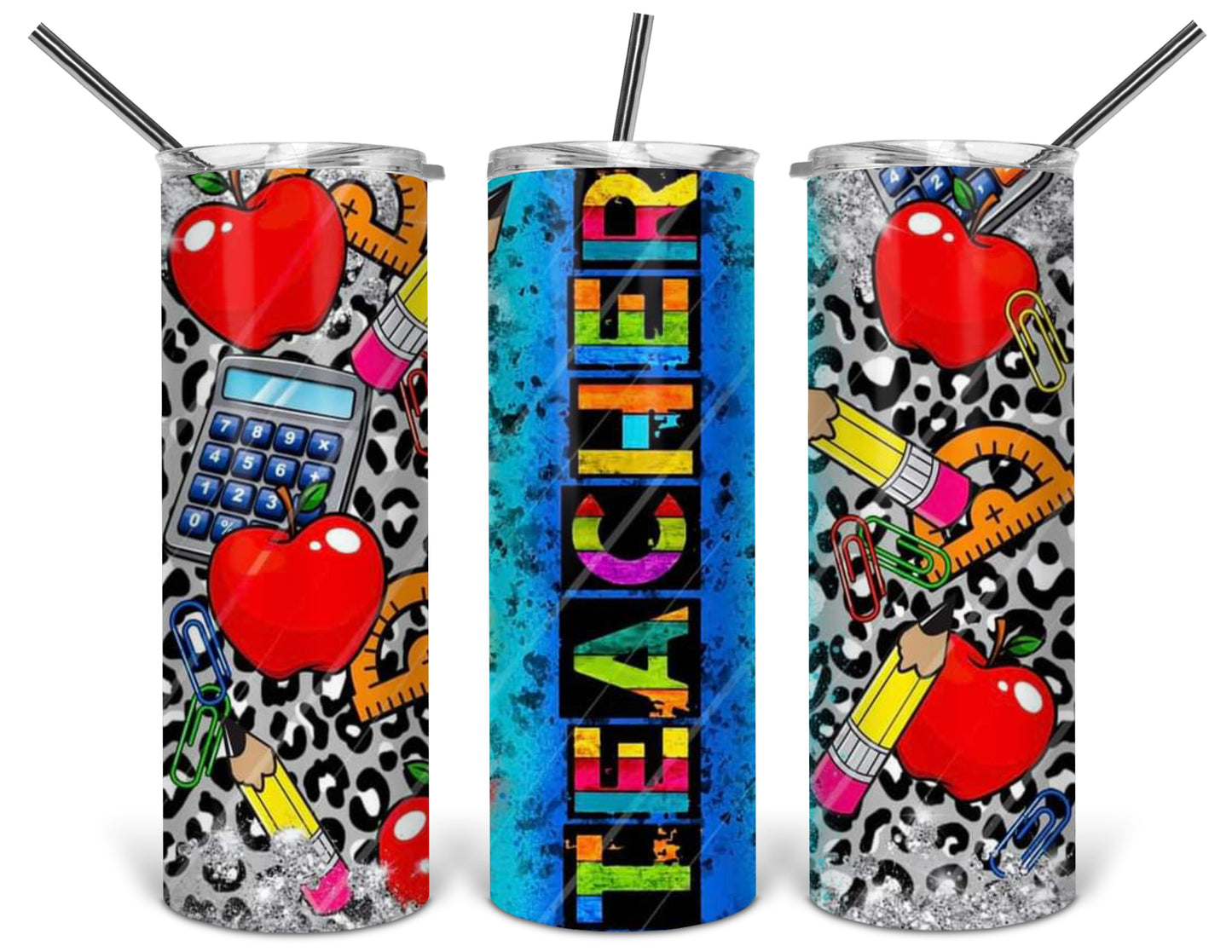 teacher apple 20 oz tumbler .nas