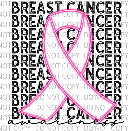 breast cancer awareness ribbon .bnb