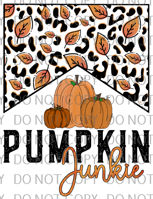 pumpkin junkie fall leaves .tld