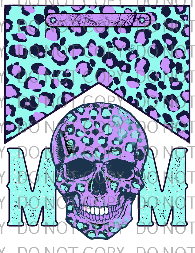 mom skull teal purple .tld