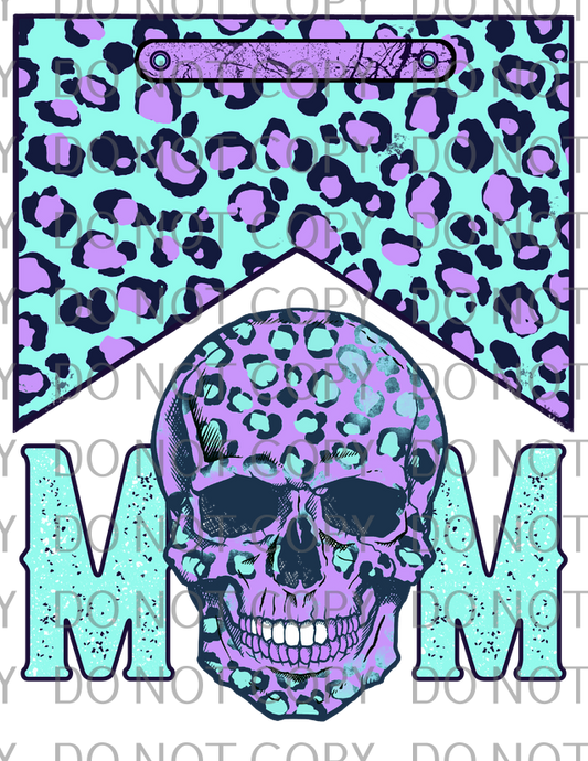 mom skull teal purple .tld