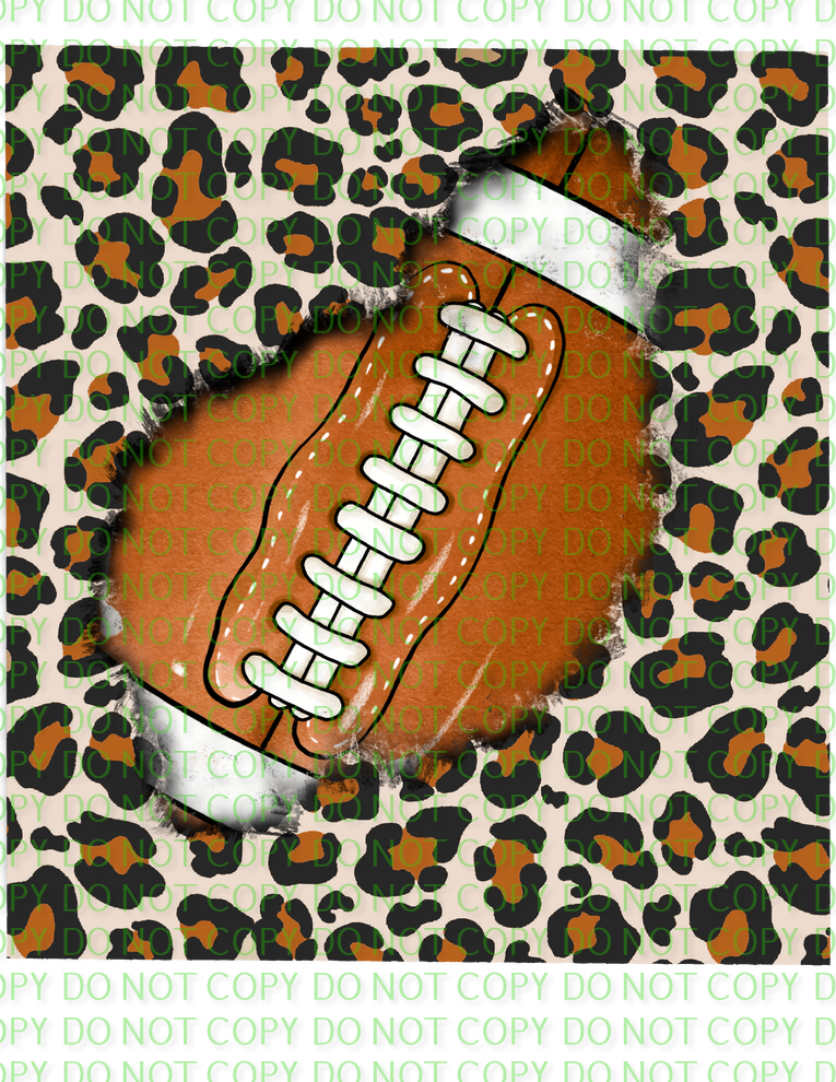 football in leopard pattern .bnb