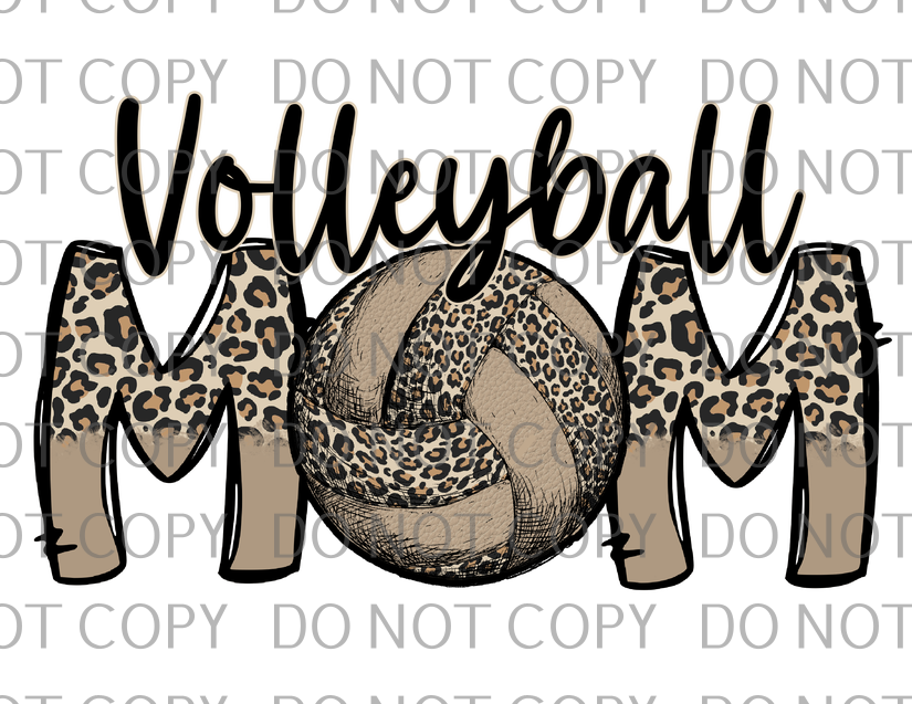 volleyball mom leopard .tld