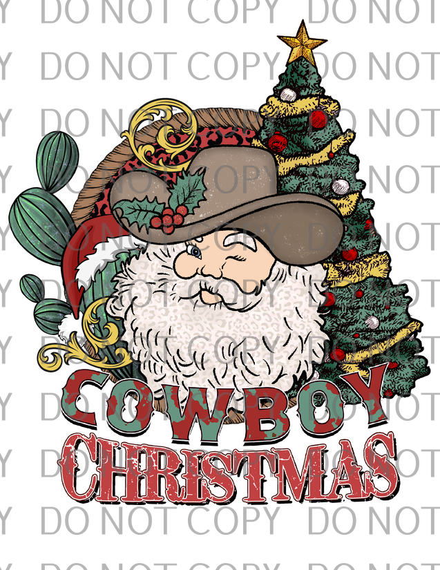 cowboy christmas Santa .tld